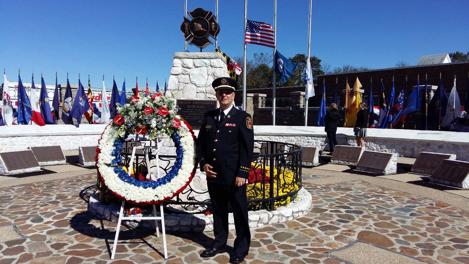 CFFF President Robert Kirkpatrick attends the 2016 NFFF Memorial Ceremony